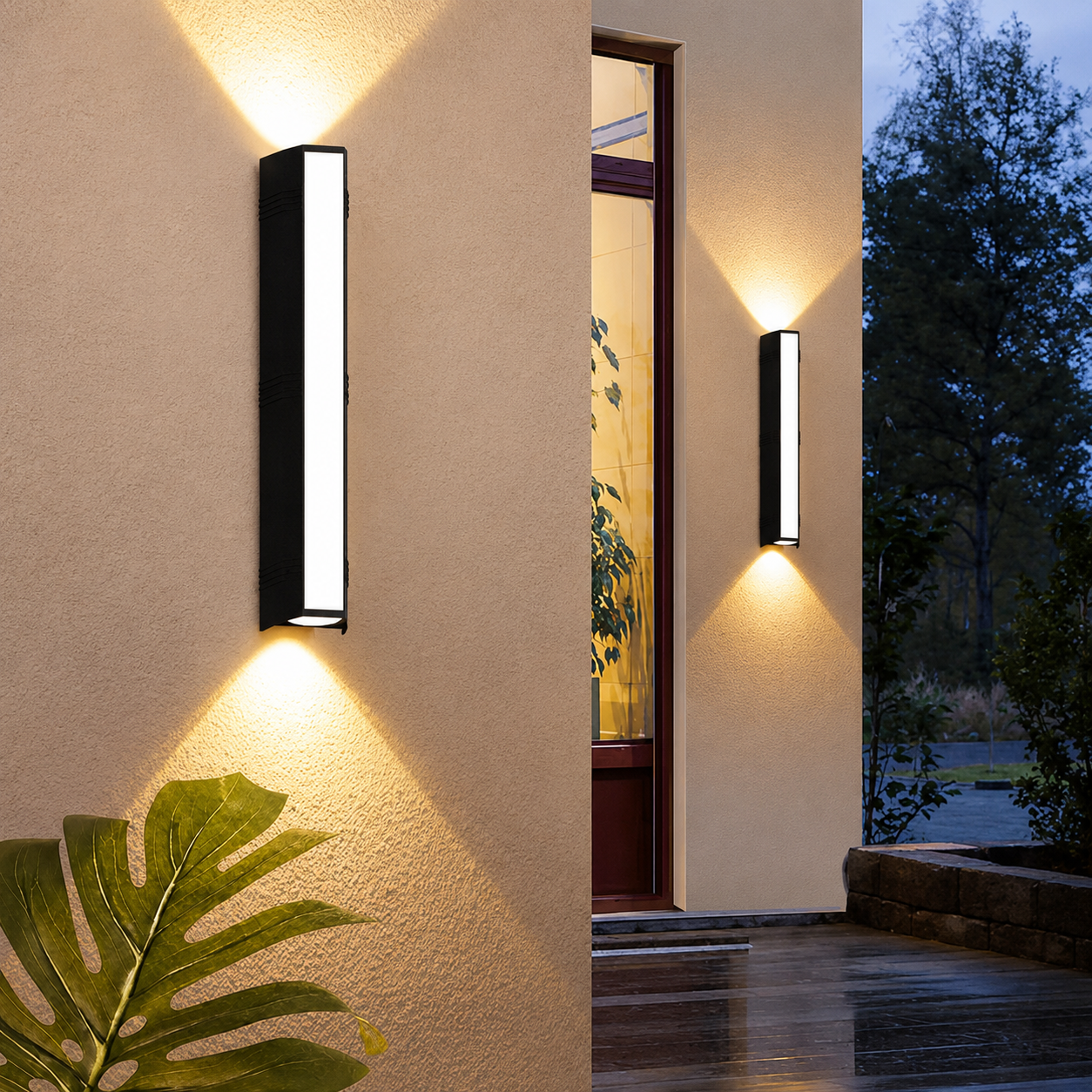 Slim Up & Down LED Outdoor Wall Sconce