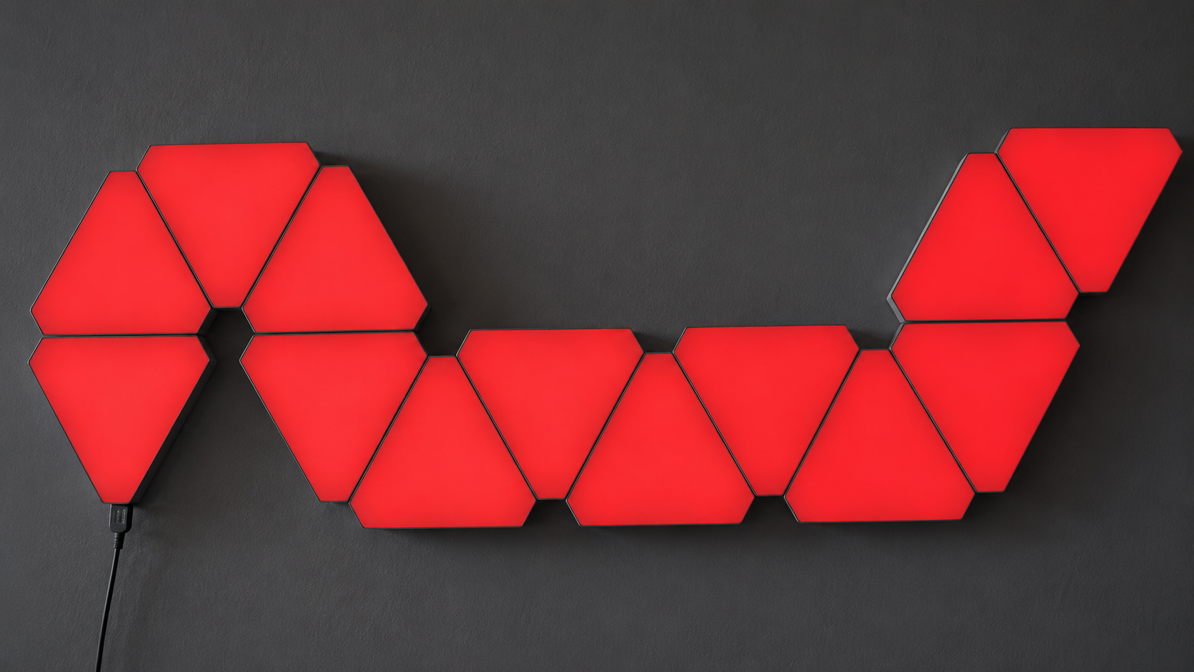 Modular Hexagon LED Wall Light Panels for Bedroom & Gaming Room
