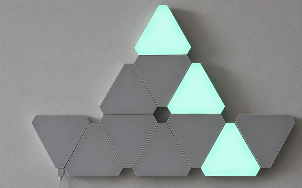 Modular Hexagon LED Wall Light Panels for Bedroom & Gaming Room