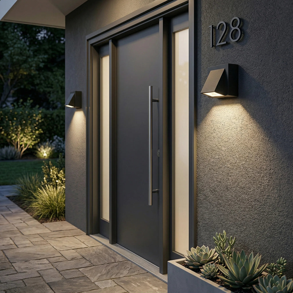 Modern Outdoor LED Wall Sconce for Porch & Garden