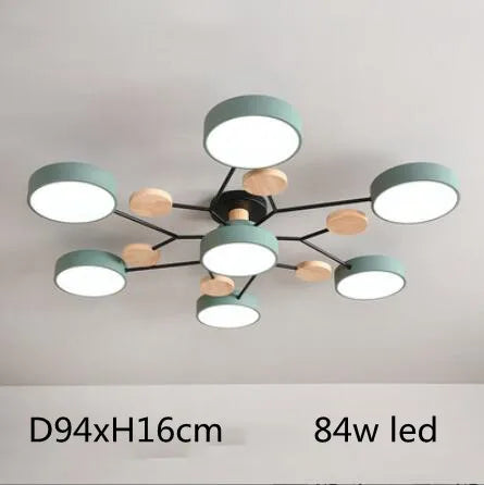Contemporary Multi-Arm LED Chandelier for Living Room